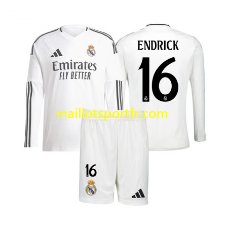 Maillot de Foot Real Madrid Endrick 16 Enfant Domicile 2024/25 ML Maillot de Foot Real Madrid Endrick 16 Enfant Domicile 2024/25 ML